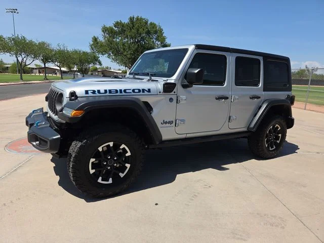 Used 2024 Silver Jeep Rubicon 4xe image 4