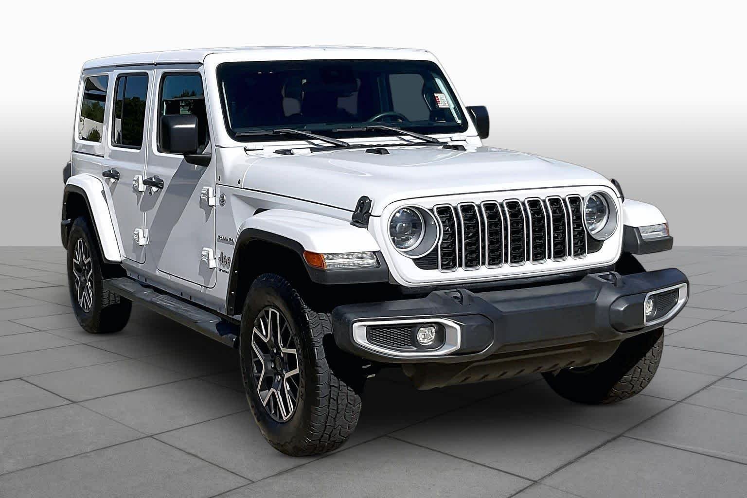 Certified Used 2024 Bright White Clearcoat Jeep Sahara image 3