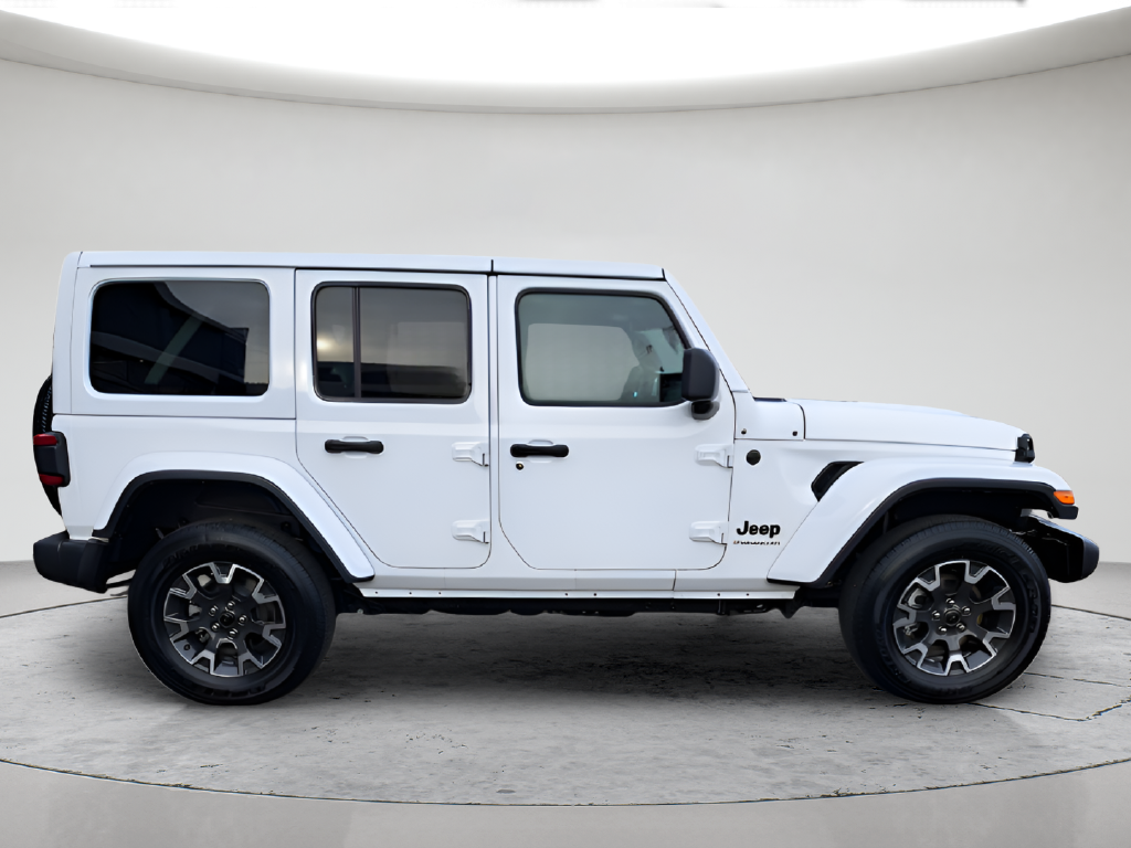 New 2025 Bright White Clear-Coat Exterior Paint Jeep Sahara image 4