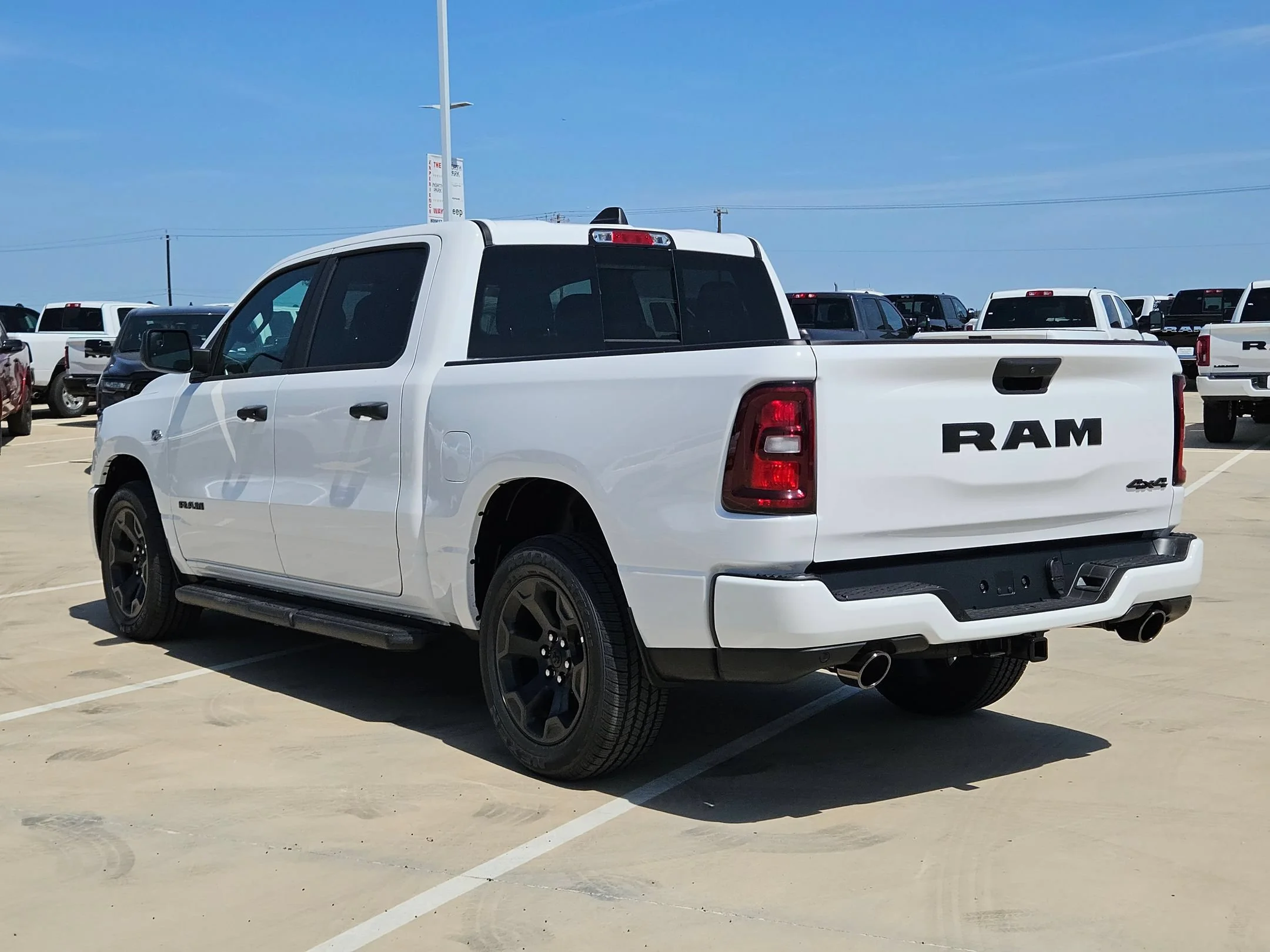 New 2026 Bright White Clearcoat RAM Black Express image 5