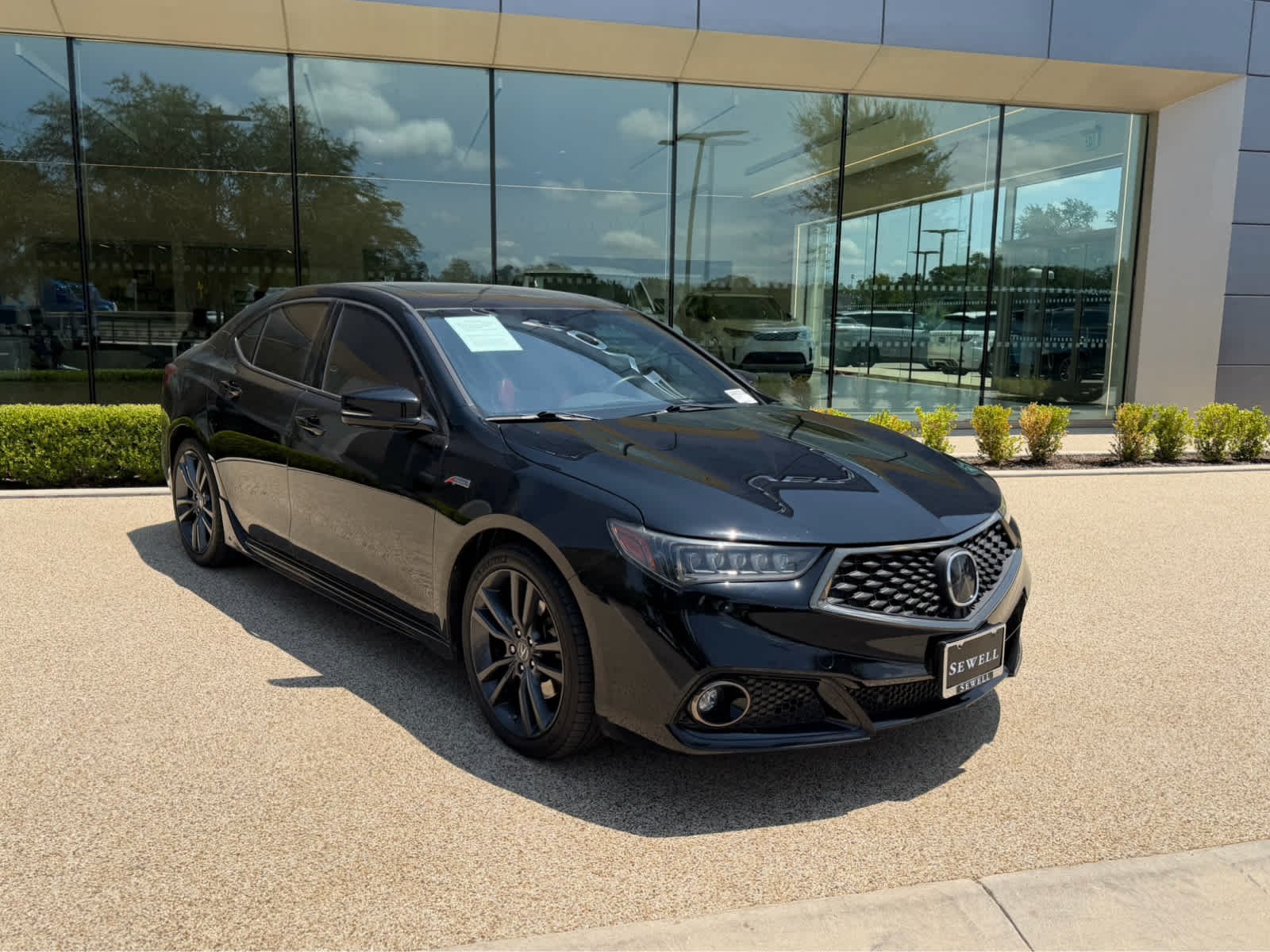 Used 2019 Crystal Black Pearl Acura w/A-Spec Pkg Red Leather image 3