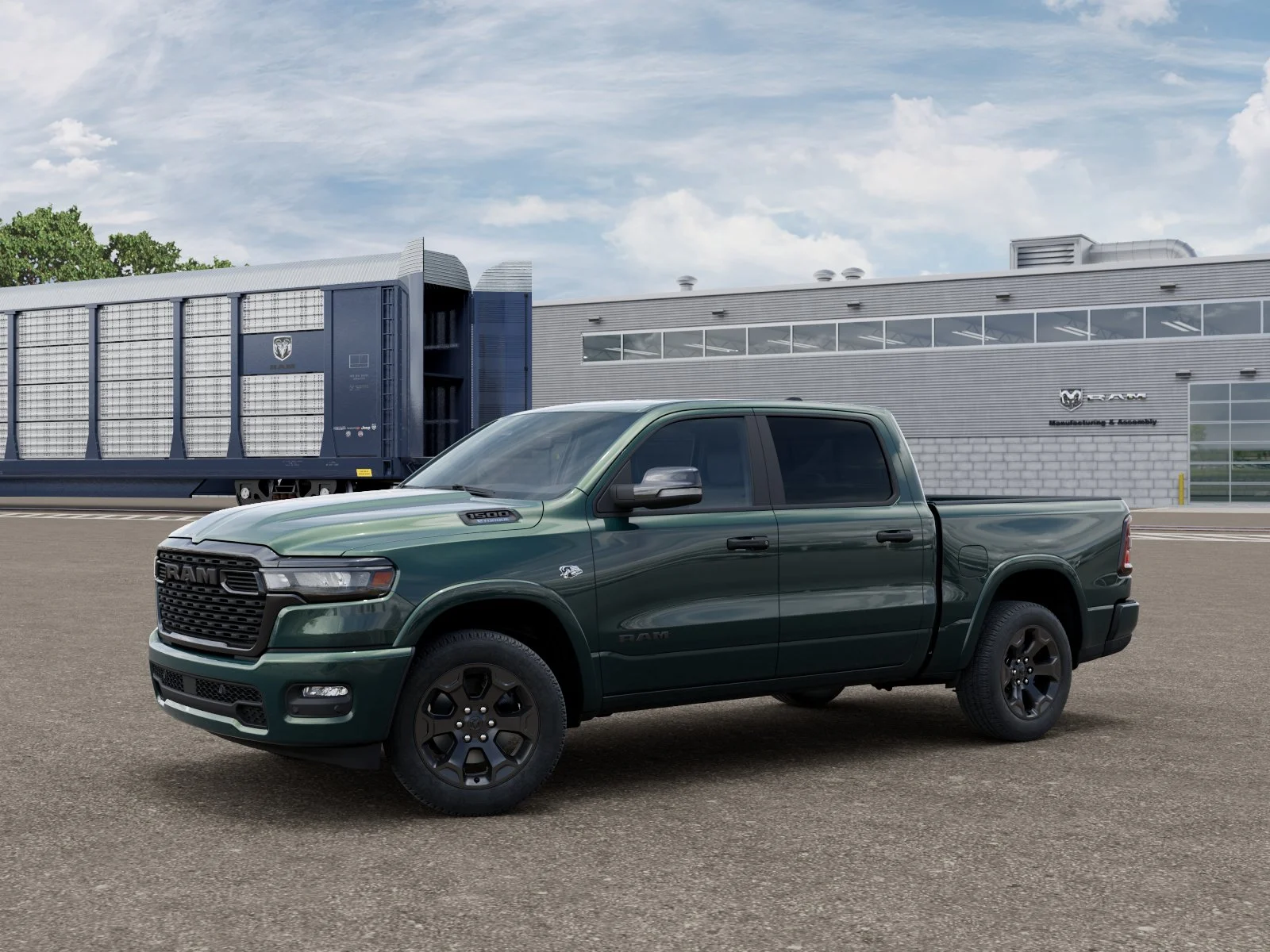 New 2026 Serrano-Green Metallic Exterior Paint RAM Big Horn/Lone Star image 1