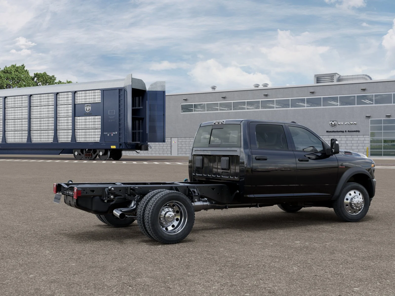New 2027 Diamond Black Crystal Pearl-Coat Paint RAM TRADESMAN image 2