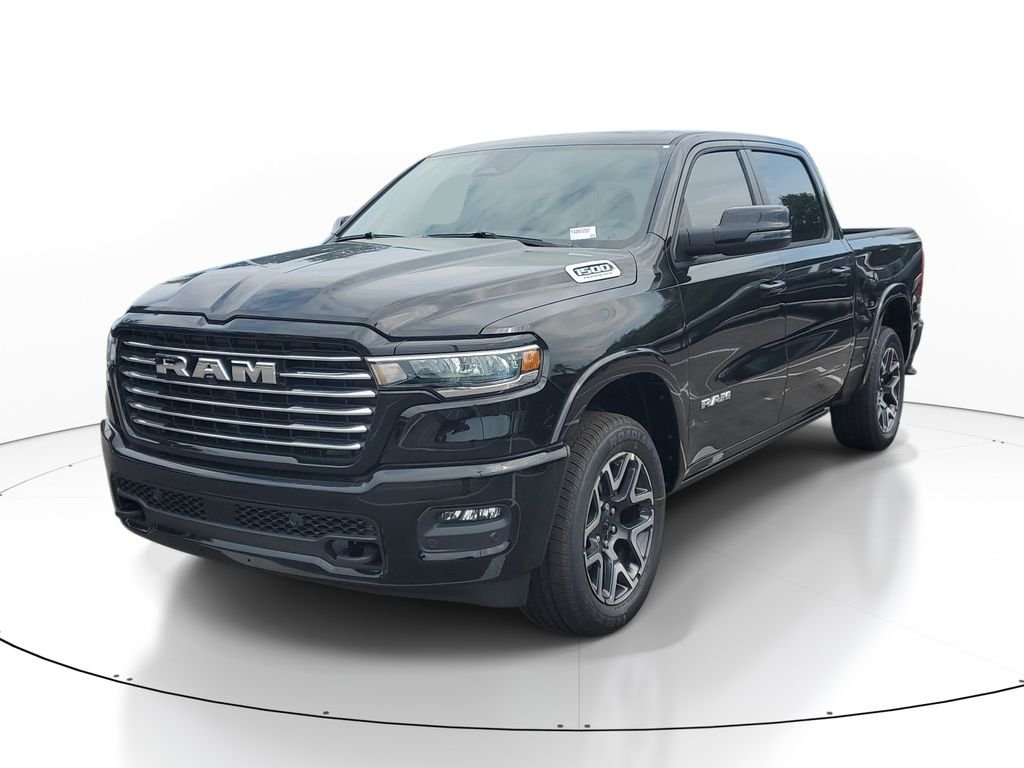 New 2026 Diamond Black Crystal Pearl-Coat Exterior Paint RAM Laramie image 2