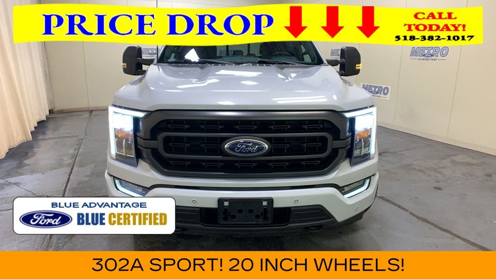 Certified Used 2022 White Metallic Ford XLT image 46