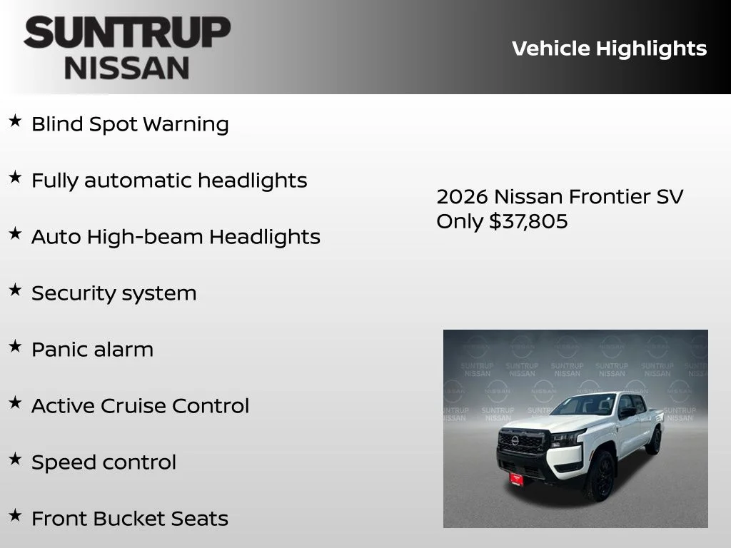 New 2026 White Nissan SV image 30