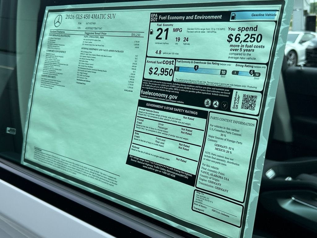 New 2026 MANUFAKTUR Alpine Grey Mercedes-Benz GLS 450 image 39