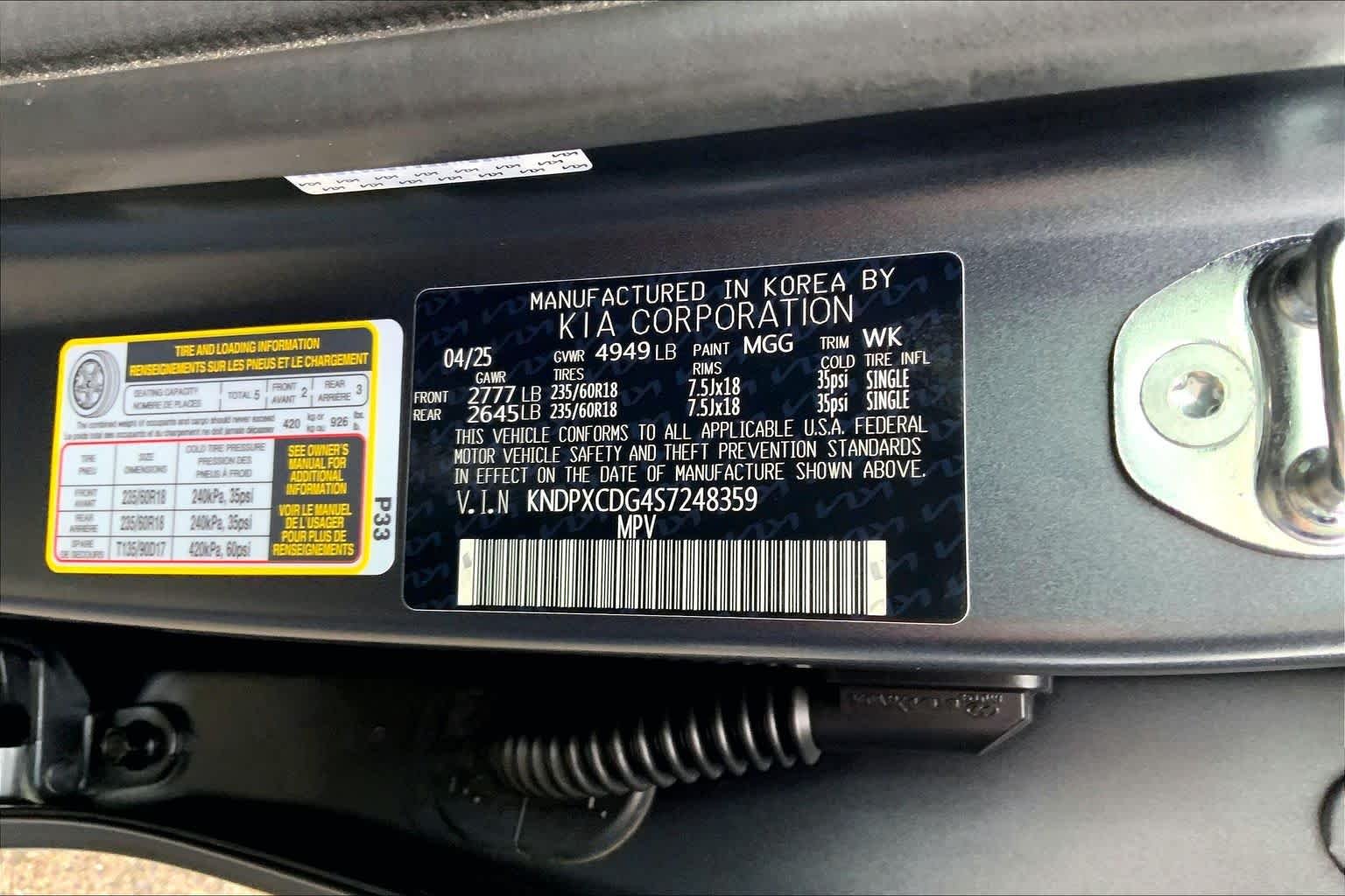 Used 2025 Shadow Matte Gray Kia SX-Prestige image 31