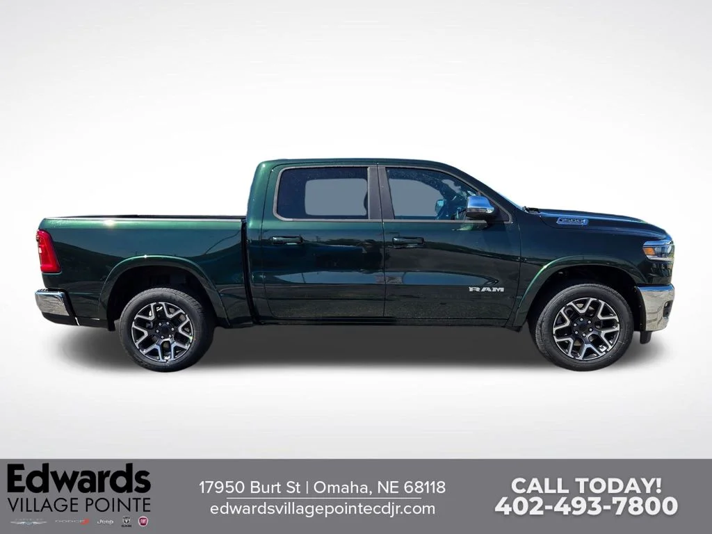 New 2026 Serrano-Green Metallic Exterior Paint RAM Laramie image 2