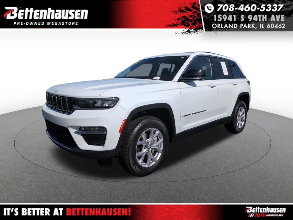 Certified Used 2022 White Jeep Limited image 1