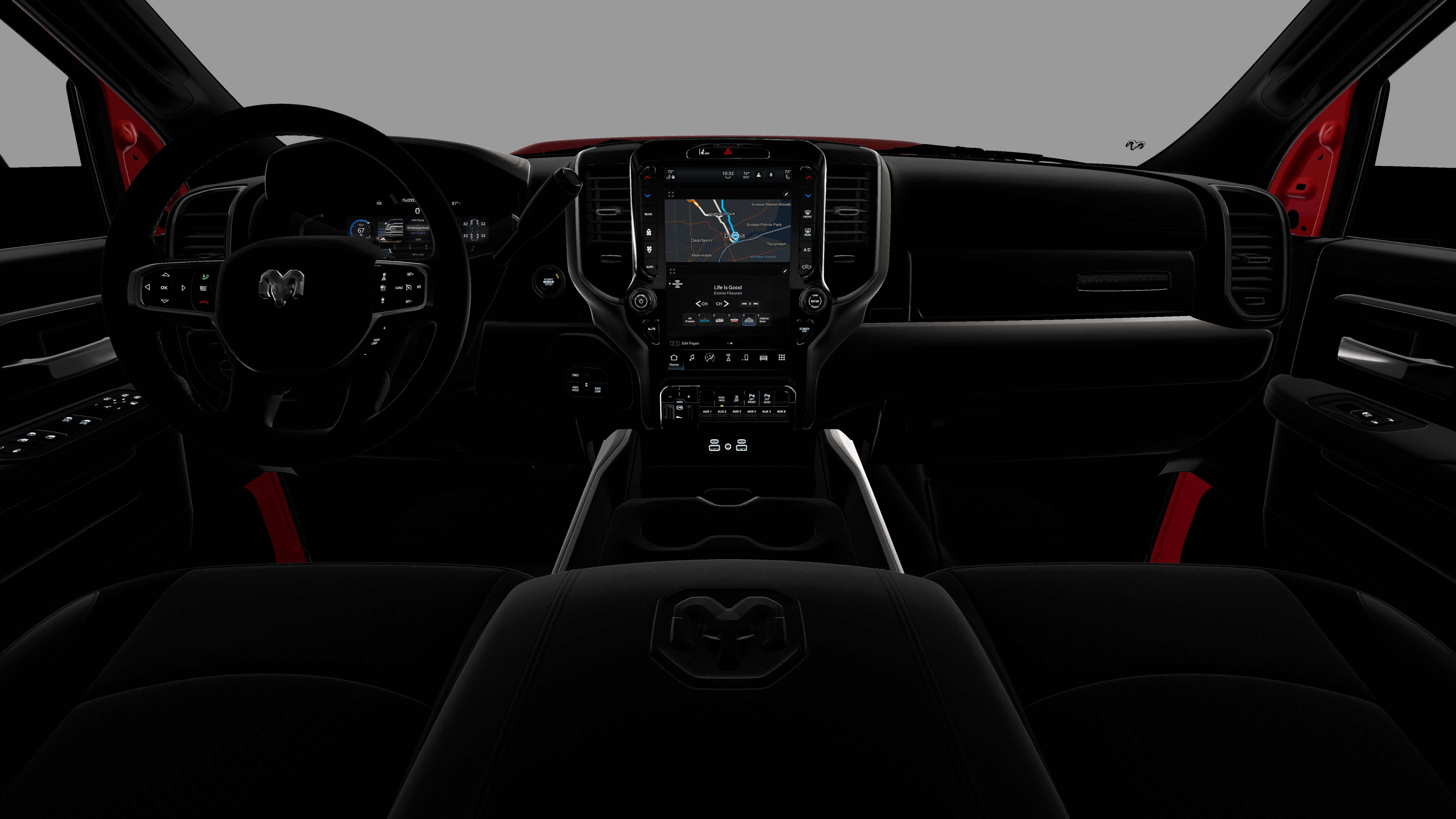 New 2026 Molten Red Pearl-Coat Exterior Paint RAM LARAMIE image 18