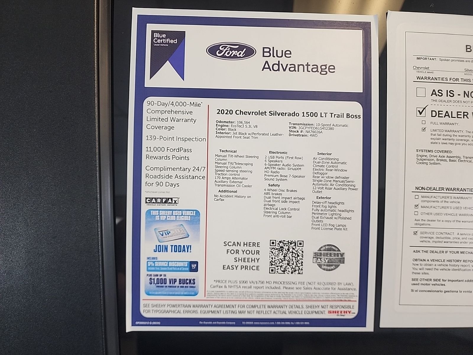 Certified Used 2020 Black Chevrolet LT Trail Boss image 27