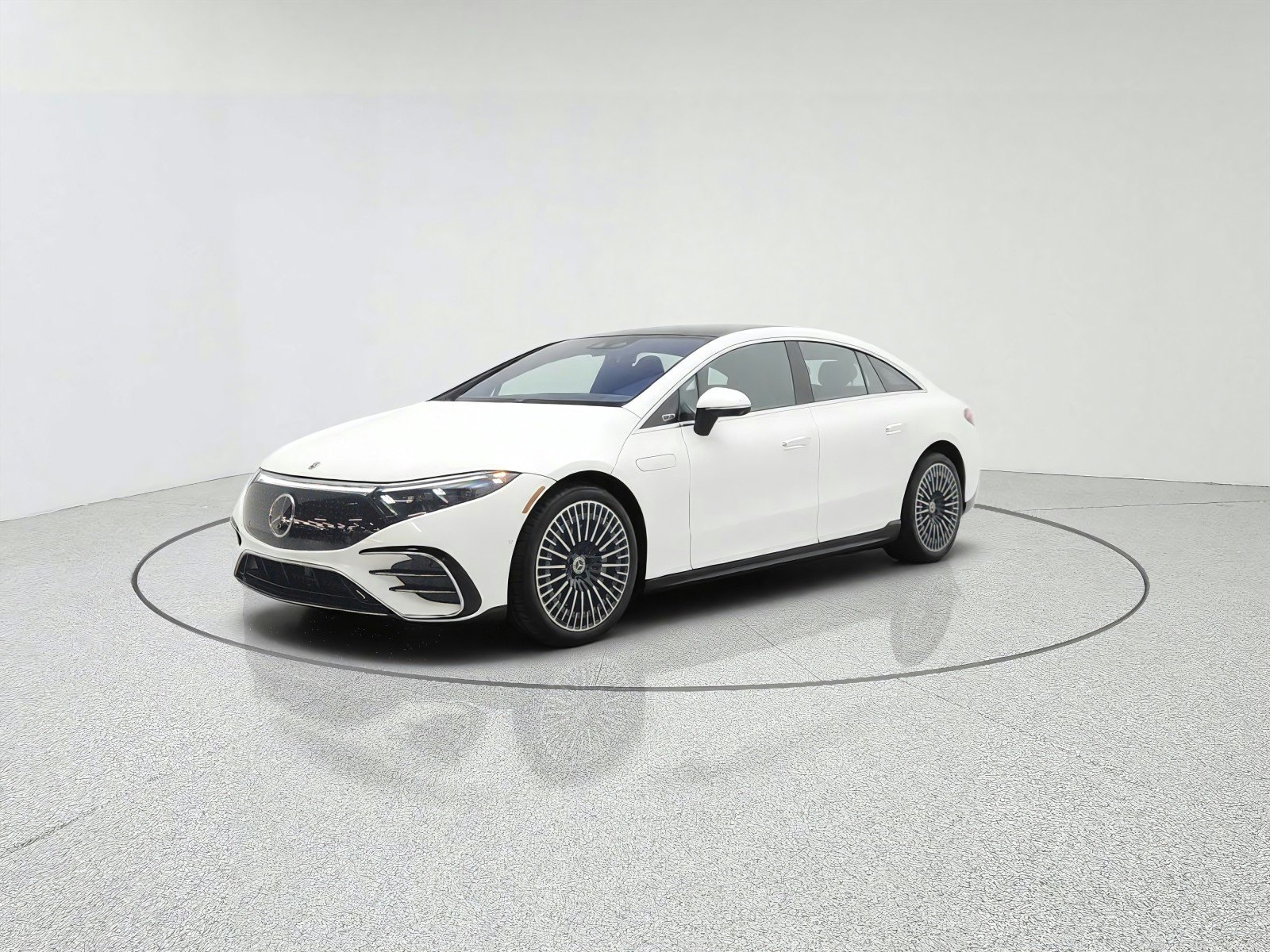 Certified Used 2023 Polar White Mercedes-Benz EQS 450 4MATIC® Sedan image 1