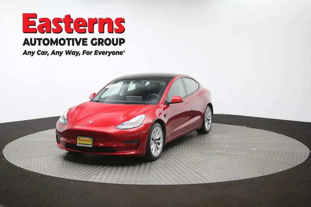 Used 2021 Red Tesla Standard Range Plus image 48