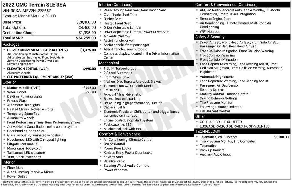 Used 2022 Blue GMC SLE image 24