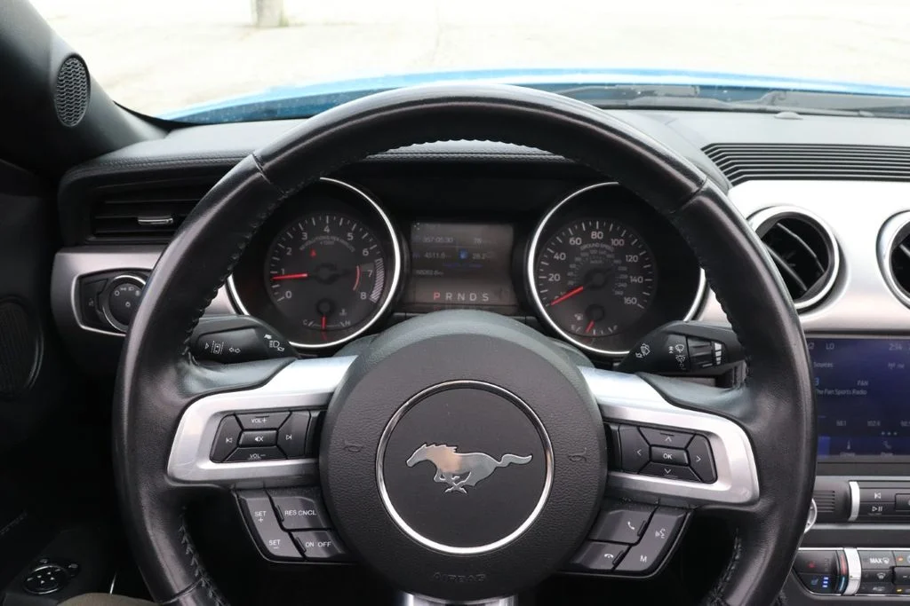 Used 2023 Grabber Blue Ford EcoBoost Premium Convertible image 23