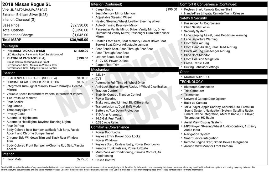 Used 2018 Silver Nissan SL image 6