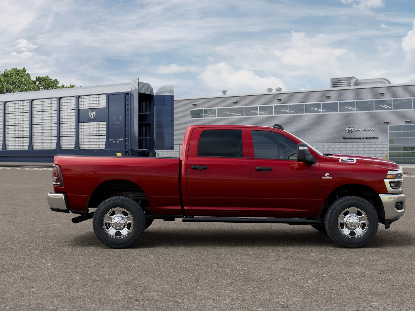 New 2026 Molten Red Pearl-Coat Exterior Paint RAM TRADESMAN image 12
