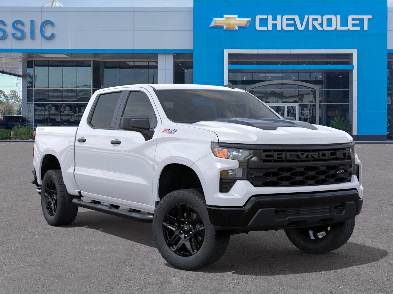 2026 Chevrolet Silverado 1500 Custom Trail Boss White at Classic Elite Chevrolet Hwy 6