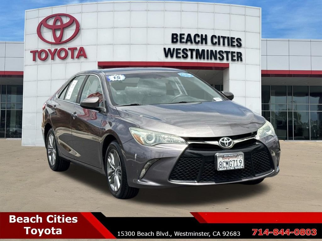 Used 2015 Toyota Camry SE with VIN 4T1BF1FK2FU102774 for sale in Westminster, CA