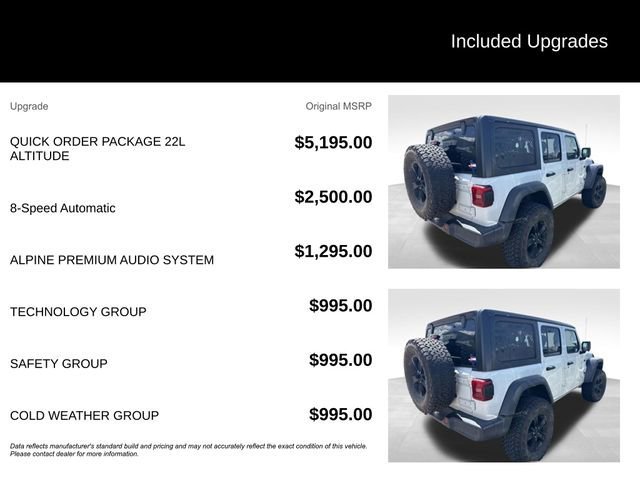 Used 2021 White Jeep Sport Altitude 4x4 image 5