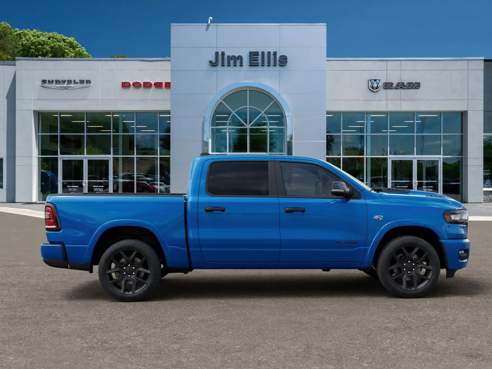 New 2026 Hydro Blue Pearl-Coat Exterior Paint RAM Laramie image 21