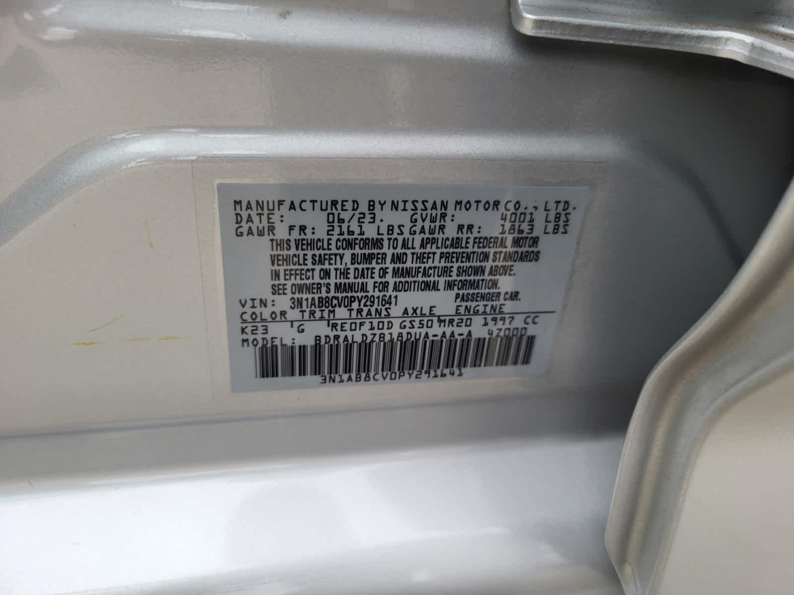 Used 2023 Brilliant Silver Metallic Nissan SV image 28
