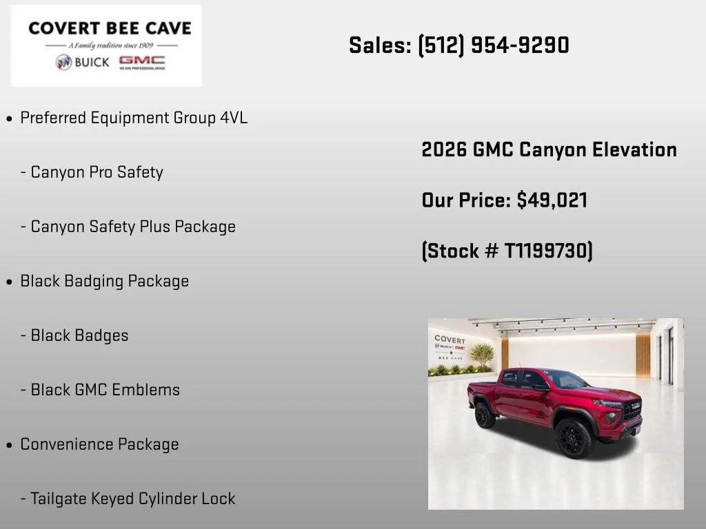 New 2026 Volcanic Red Tintcoat GMC Elevation image 7