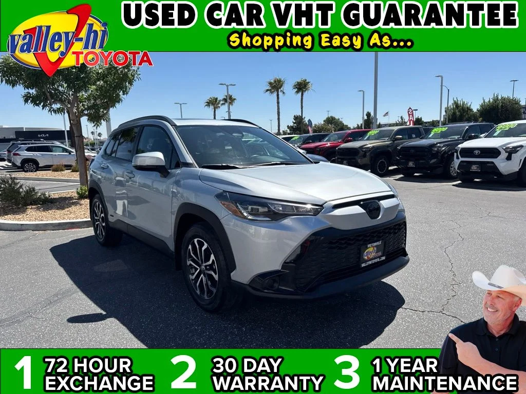 Used 2024 Silver Toyota Hybrid SE image 1