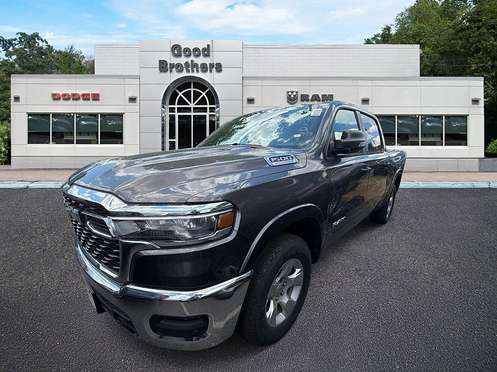 New 2026 Granite Crystal Metallic Clear-Coat Exterior Paint RAM Big Horn Crew Cab 4x4 5