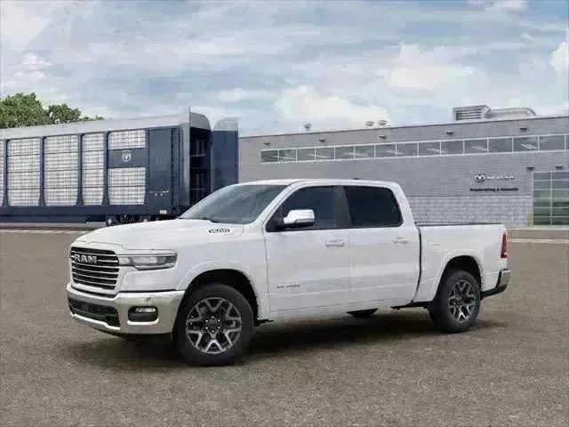 New 2027 Bright White Clear-Coat Exterior Paint RAM Laramie image 1