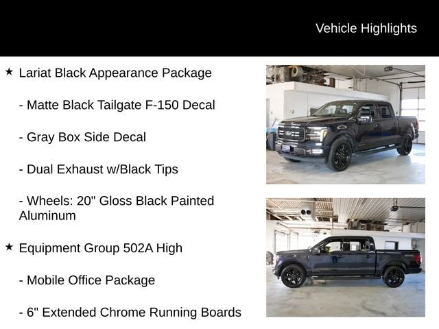 Used 2024 Blue Metallic Ford Lariat image 13