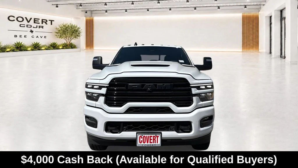 New 2026 Bright White Clear-Coat Exterior Paint RAM Laramie image 3