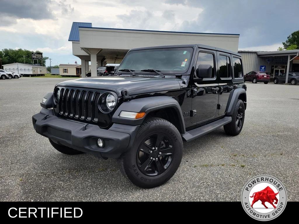 Used 2020 Black Jeep Unlimited Sport Altitude image 1