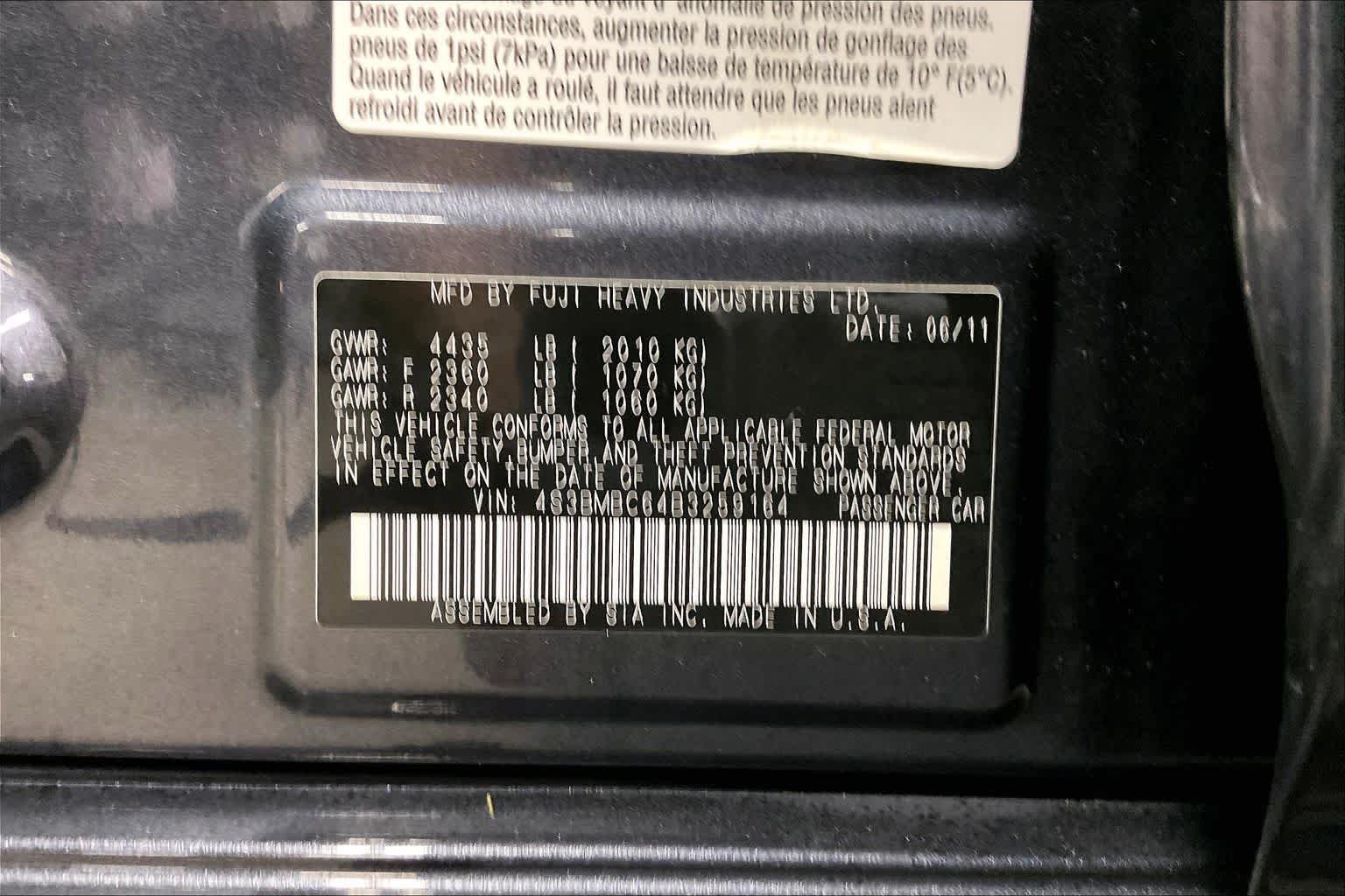 Used 2011 Graphite Gray Metallic Subaru 2.5i Prem AWP image 32