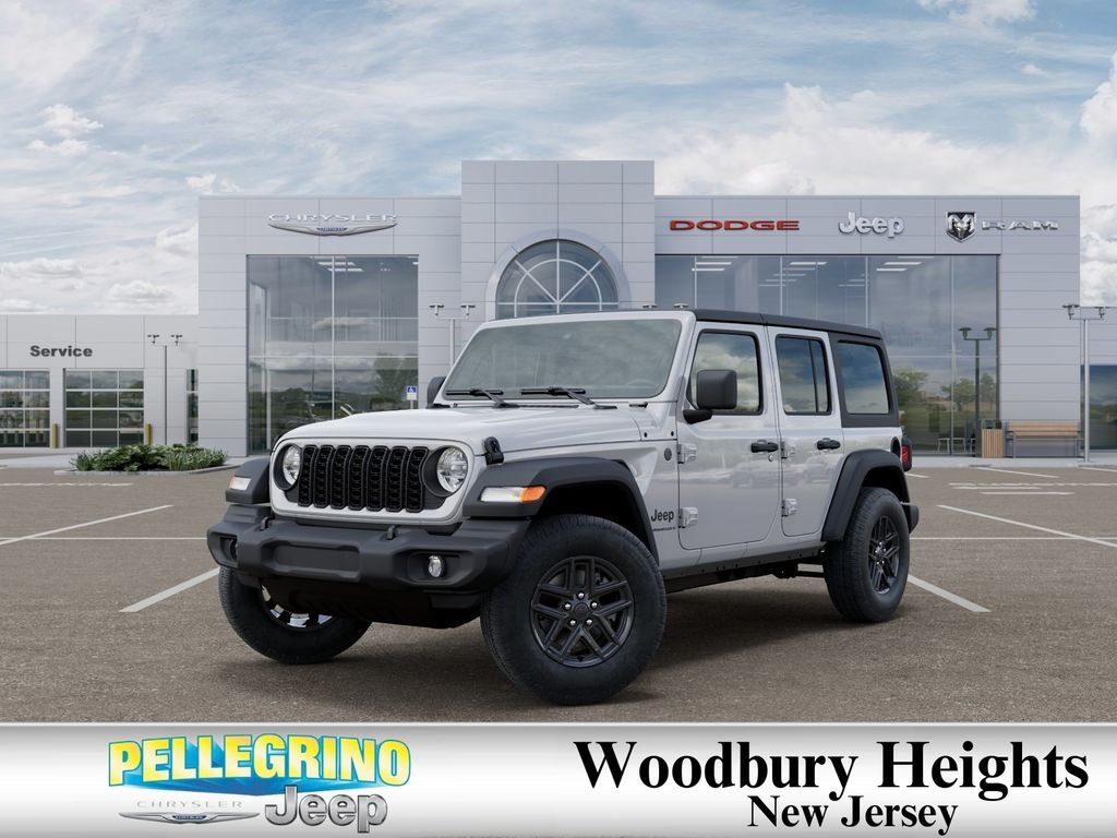 New 2026 Bright White Clear-Coat Exterior Paint Jeep Sport S image 1