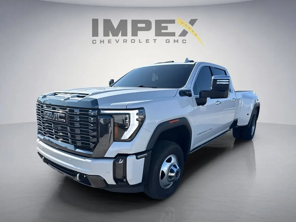 Used 2024 White Frost Tricoat GMC Denali Ultimate DRW image 1