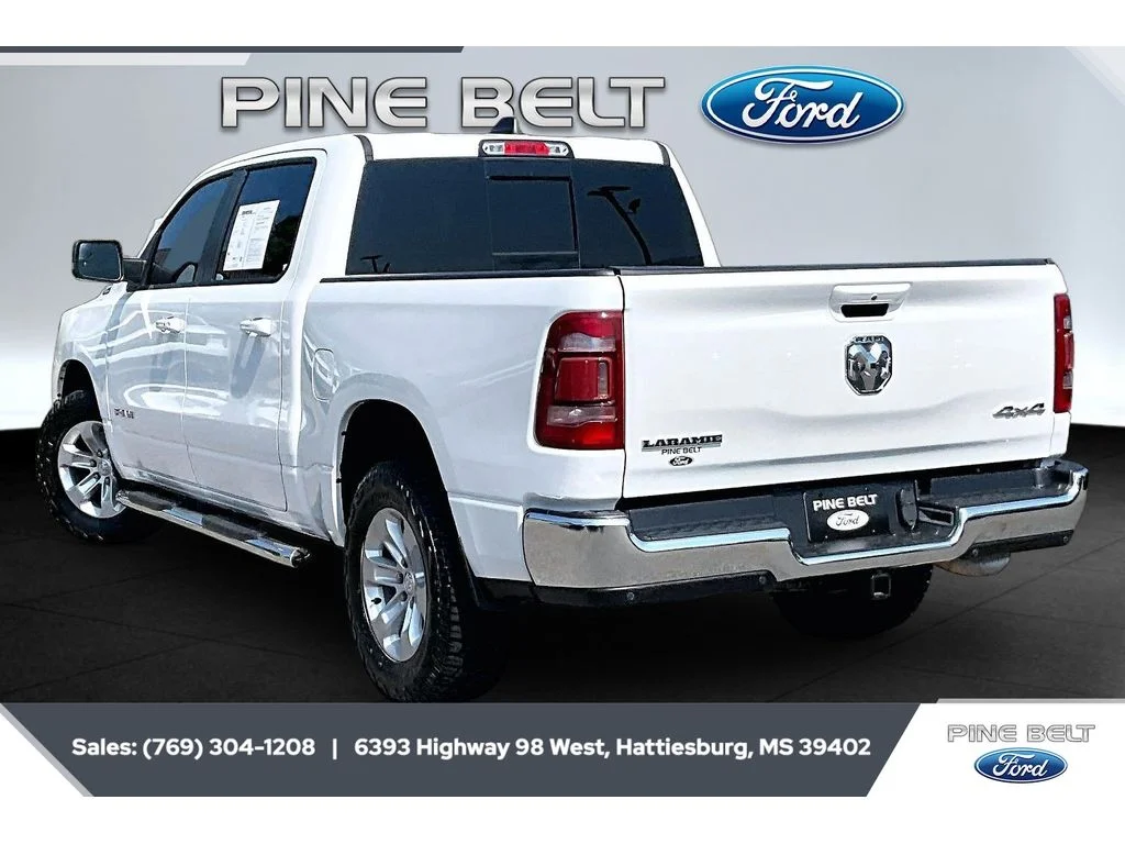 Used 2023 Ivory White Tri-Coat Pearlcoat Ram Laramie image 2