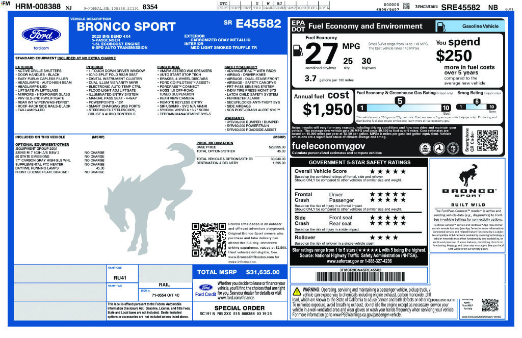 Used 2025 Gray Ford Big Bend image 25