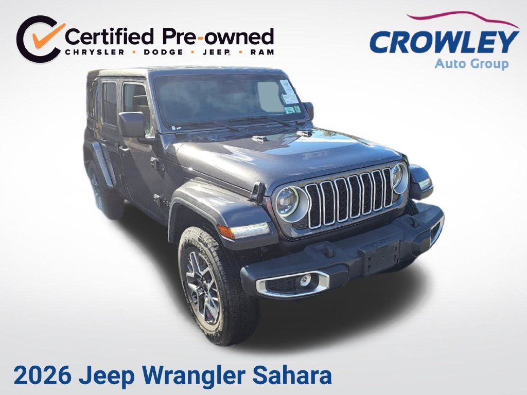 Certified Used 2026 Gray Jeep Sahara image 1