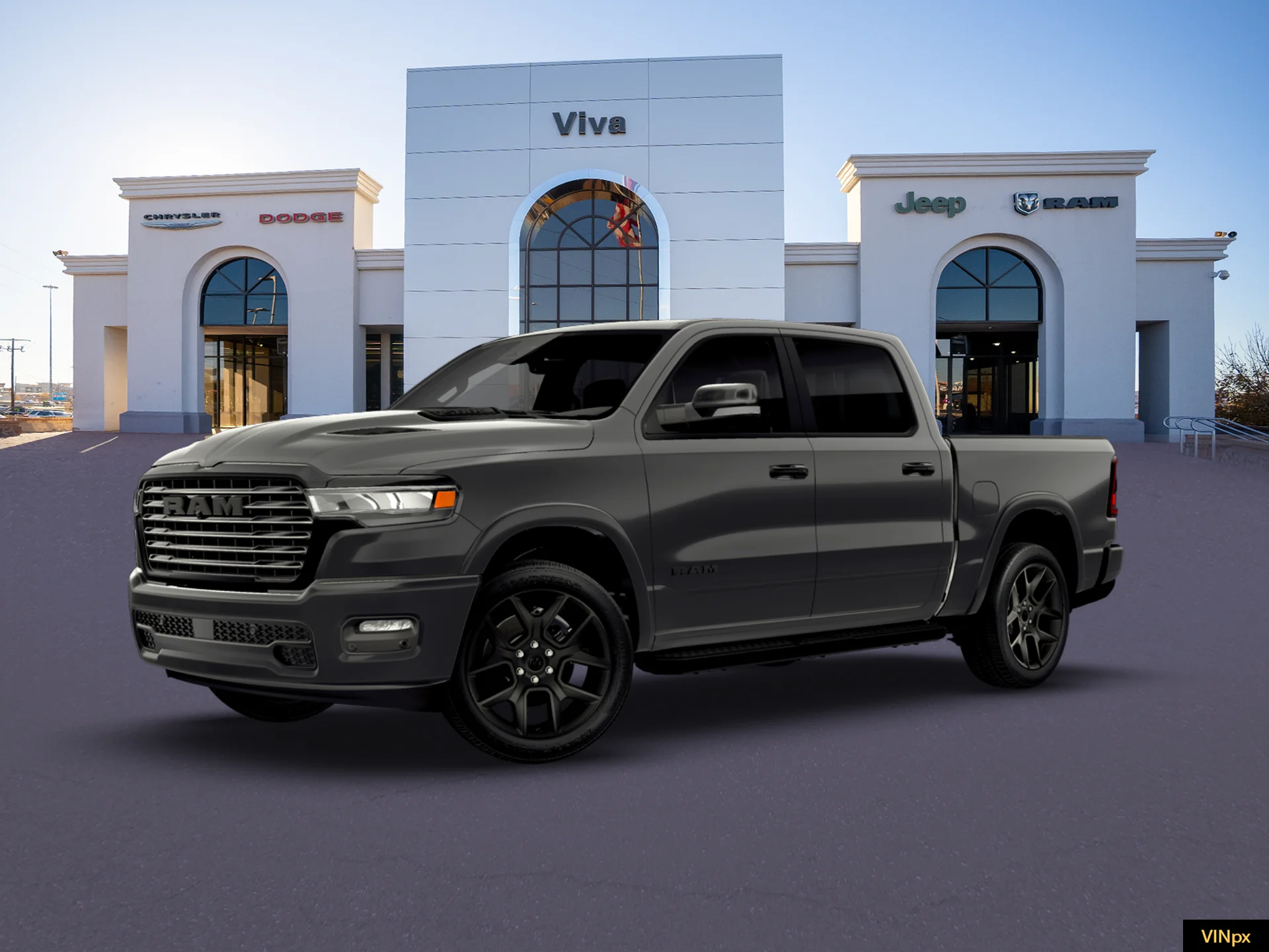 New 2026 Granite Crystal Metallic Clear-Coat Exterior Paint RAM Laramie image 14