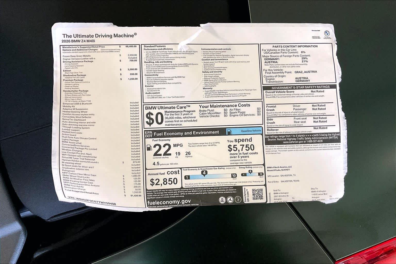 New 2026 Frozen Deep Green Metallic BMW M40i image 19