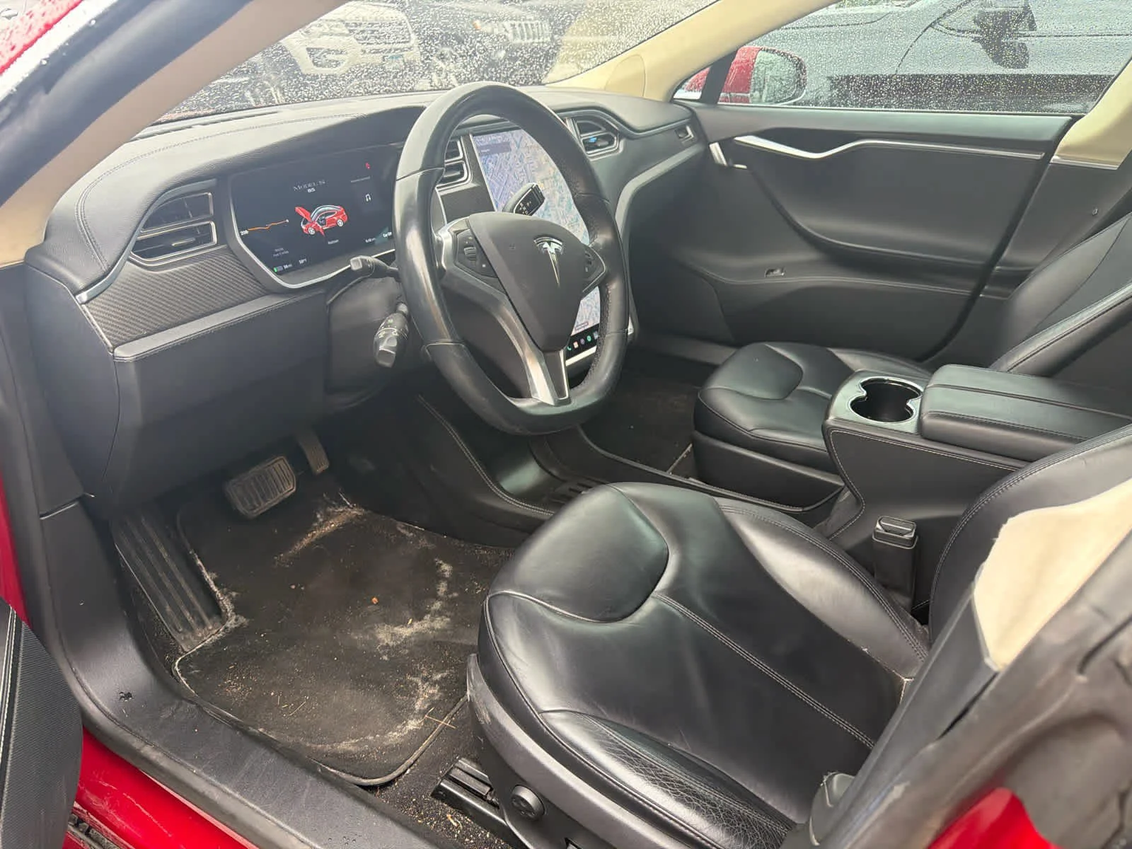 Used 2014 Red Multi-Coat Tesla 85 kWh Battery image 5