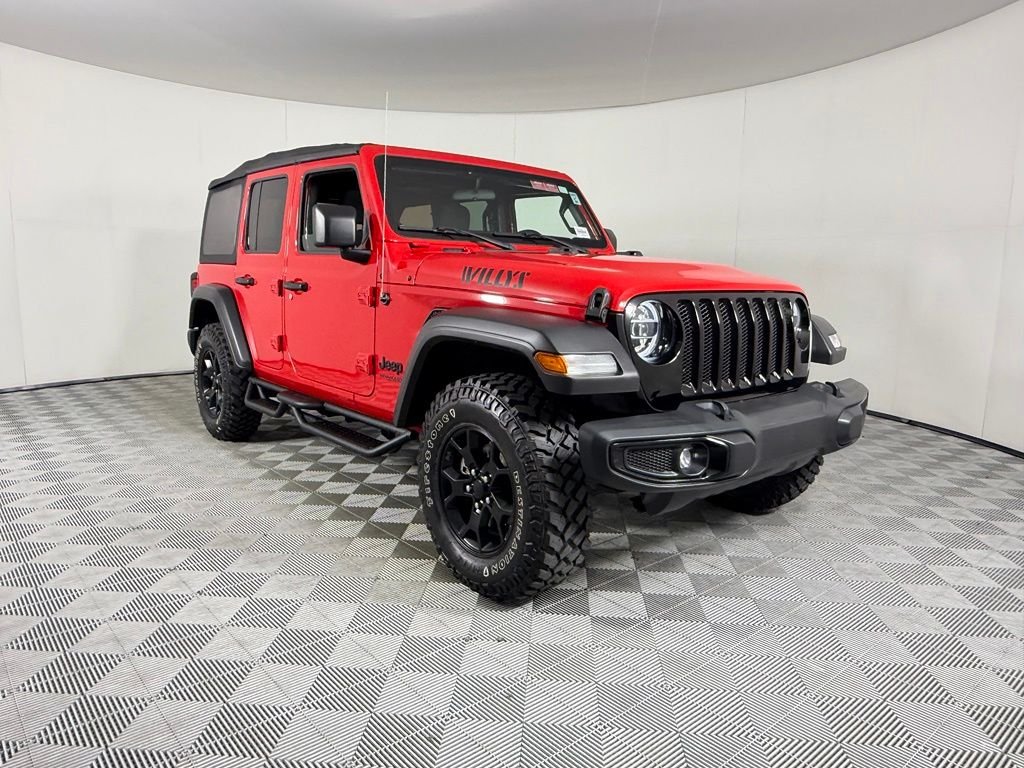 Certified Used 2021 Red Jeep Unlimited Willys image 5