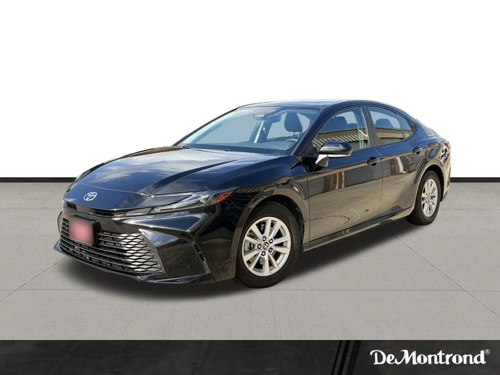 Used 2025 Midnight Black Metallic Toyota LE image 1