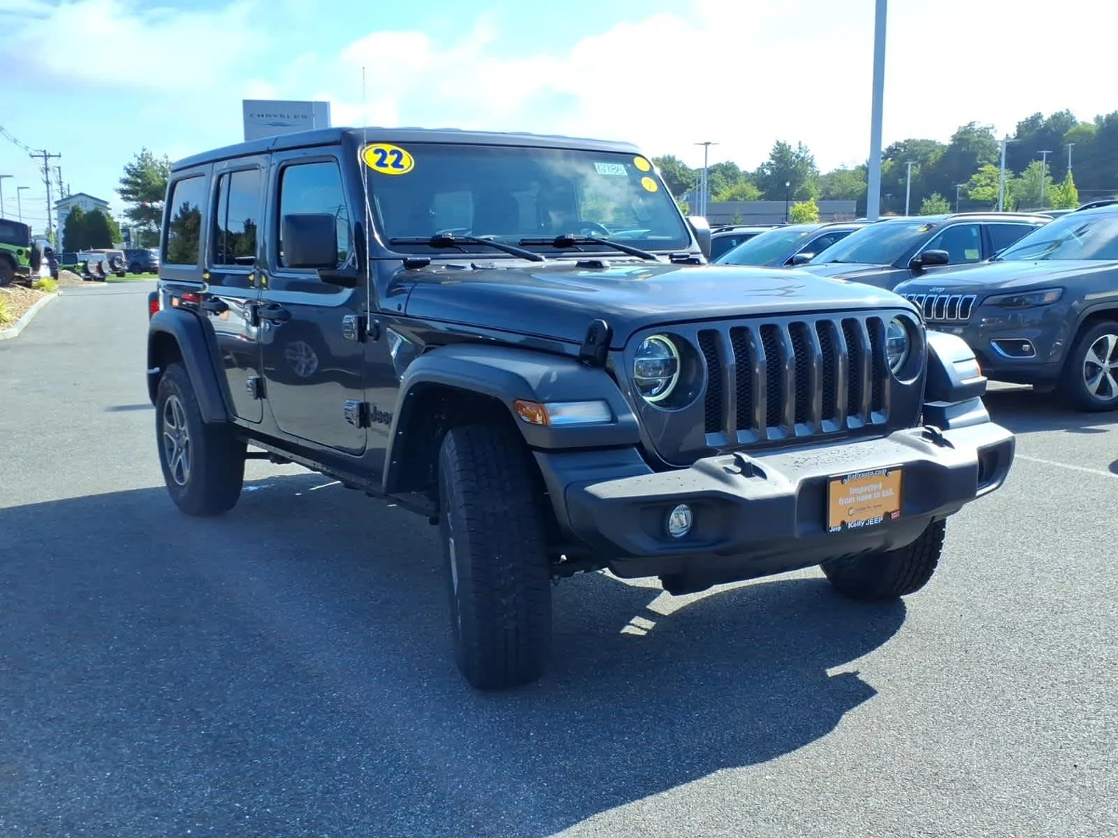 Certified Used 2022 Granite Crystal Metallic Clearcoat Jeep Unlimited Sport S image 5