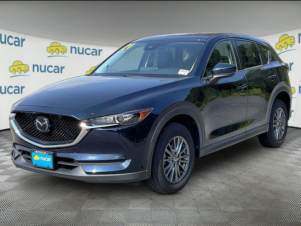 Used 2021 Deep Crystal Blue Mica Mazda Touring image 3
