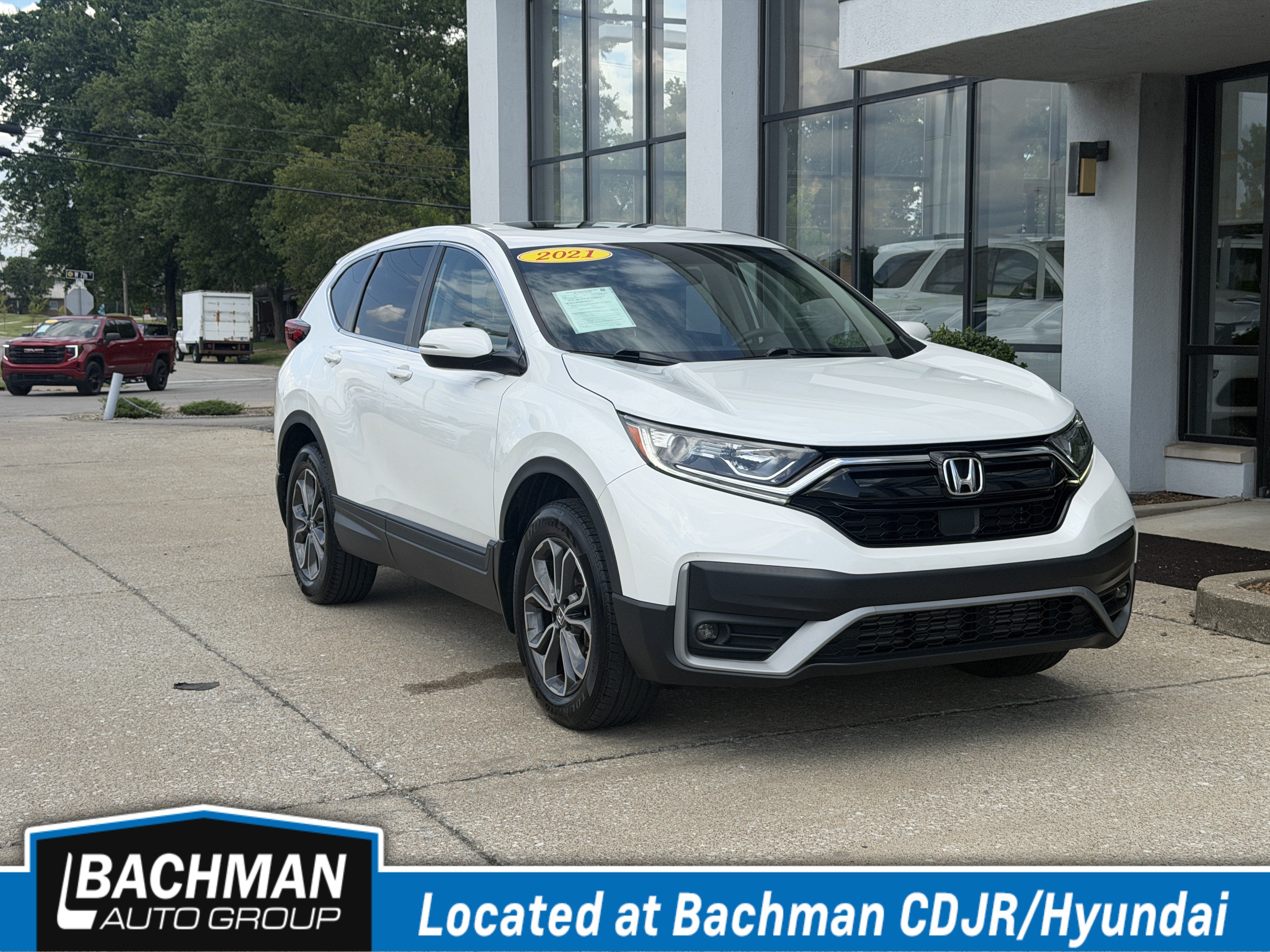 Used 2021 Platinum White Pearl Honda EX image 1