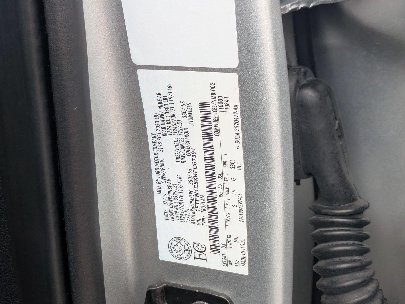 Used 2019 Ingot Silver Metallic Ford XLT image 35