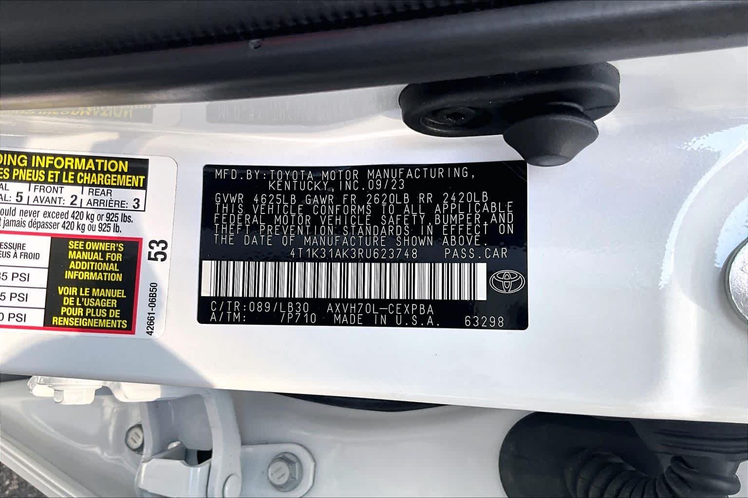 Used 2024 Wind Chill Pearl Toyota Hybrid XSE image 34